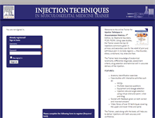 Tablet Screenshot of injectiontechniquesonline.com